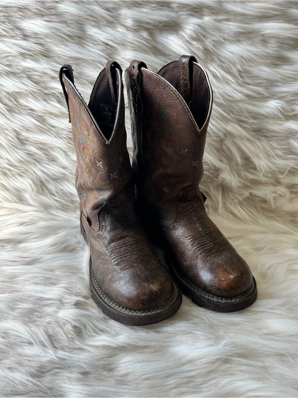 Justin Gypsy Roper Boots Women's 7B Round toe